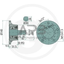 NSK guolis Agri Hub AHU30140A-01 1