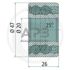 NSK dvieilis rutulinis guolis BB2-3500, AC671262