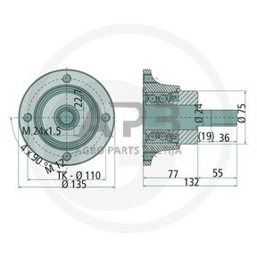 NSK guolis Agri Hub AHU24135A-01-KIT