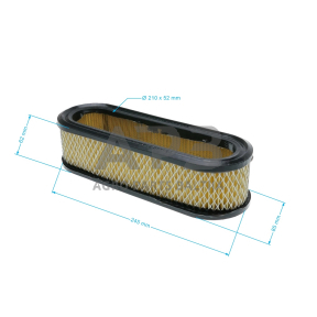 Oro filtras Briggs & Stratton nuo 12AG iki 18AG BOXER dviejų cilindrų 393292, 394019, 394019S, 398825