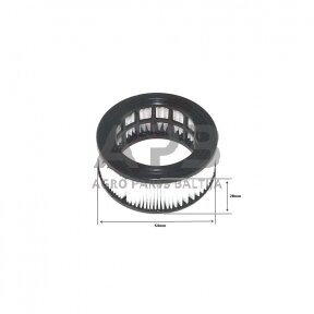 Oro filtras kiniškiems pjūklams 45 cc 64x45x28 mm juodas R