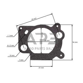 Oro filtro tarpinė BRIGGS & STRATTON, modeliams: 09, 10 DOV, 12 Quantum 600 Serija, 14-950 Serija 691894, 273364