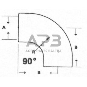 Oro įsiurbimo žarna 45° Donaldson P105534