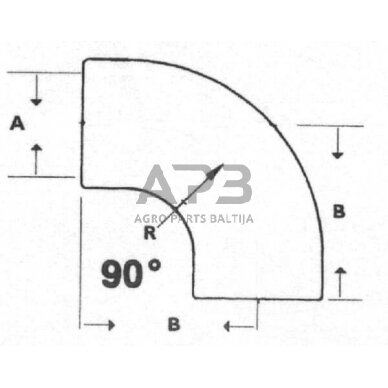 Oro įsiurbimo žarna 90° Donaldson P105533 1