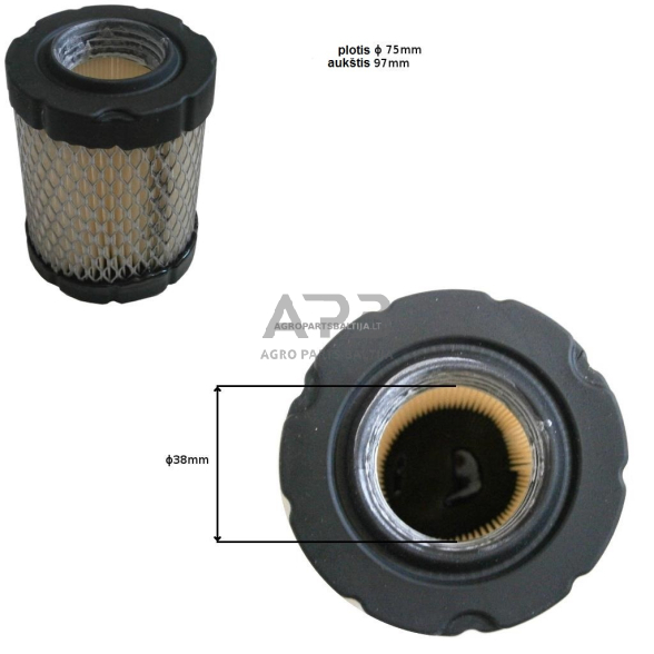 Oro filtras Briggs & Stratton nuo 9AG iki 13,5AG INTEK OHV 591583, 796032