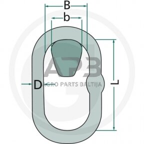 Ovalo formos kilpa 460WM016