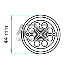 Padas guminis domkratui 44mm