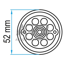 Padas guminis domkratui 52mm