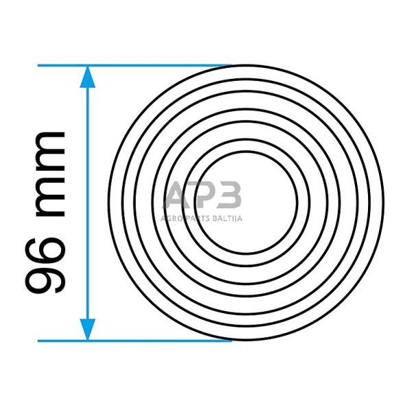 Padas guminis domkratui 96mm 1