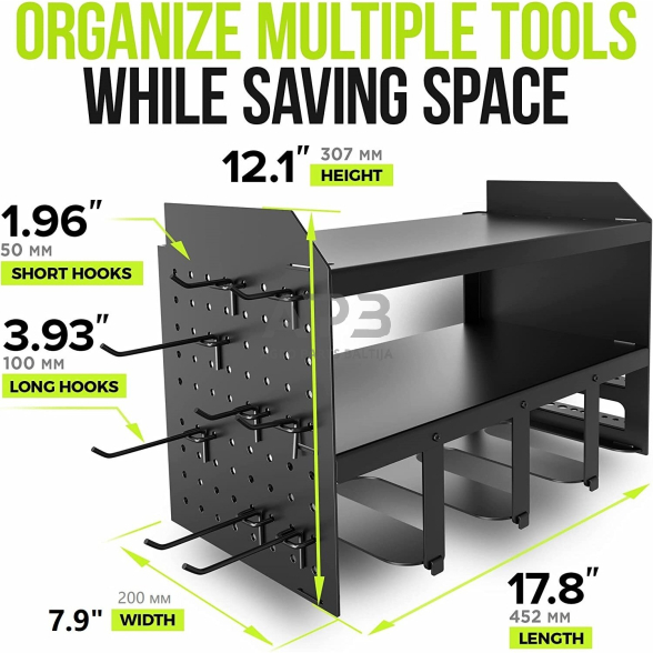 Pakabinama lentyna elektriniams įrankiams 452x200x307mm 1