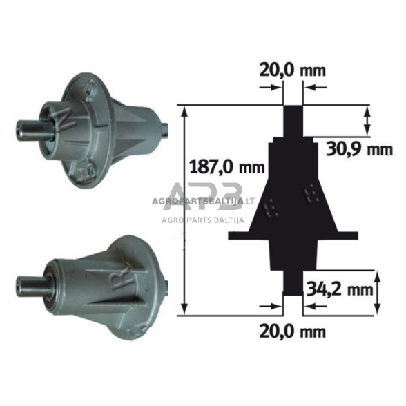 Peilio laikiklis Axxom PARK 200, 300 dešininis pjaunamosios plotis 40 (102cm), 42 (122cm) 82207201/0, 82207201/1, 82207201/2, CG8227201H2, 382207201/2, 80543-VK1-003, CG82207-201-H2, 1136-0480-01, 6151 700 3505, 822072010, 822072011, 822072012, 3822072012