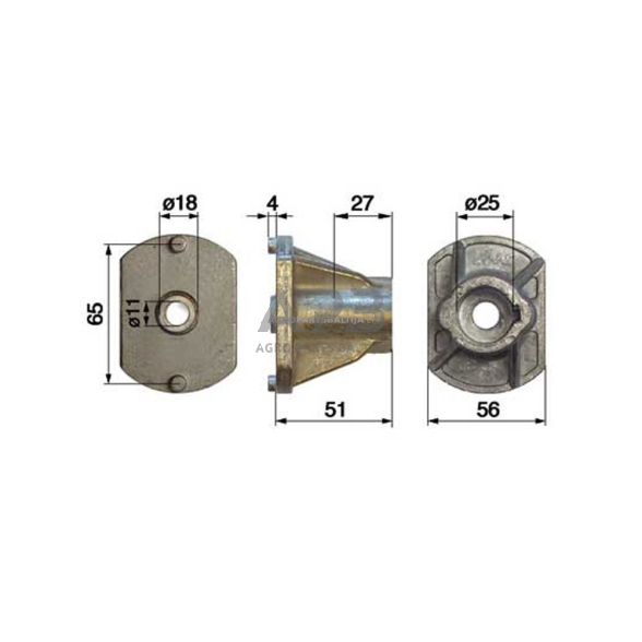 Peilio laikiklis Stiga Multiclip 50, Multiclip Euro 50 H , Turbo 48 Plus 89000001/0, 89000001/0, 122463020/0,1224630200, 22463020, 22463020/0, 1111-9179-01, 1111917901 1