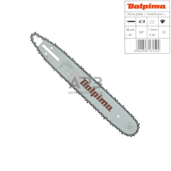 Pjovimo juosta su grandine Dolpima 3/8" 1,3 mm, 35 cm / 14" 140SPEA041 52 nareliai.