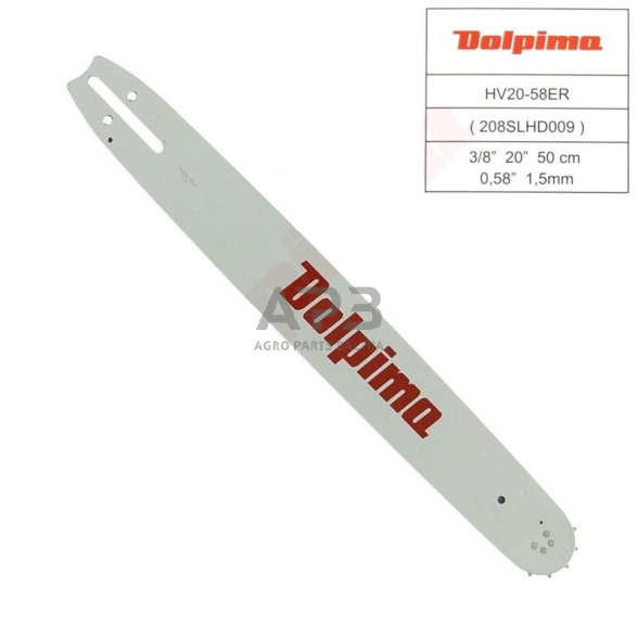 Pjovimo juosta Dolpima 3/8" 1,5 mm, 50 cm / 20" 208SLHD009 72 nareliai