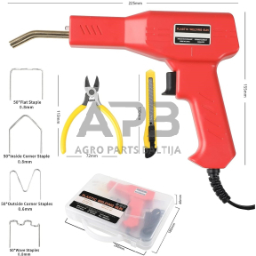 Plastiko suvirinimo aparatas 50W su kabėmis (200vnt) rinkinys