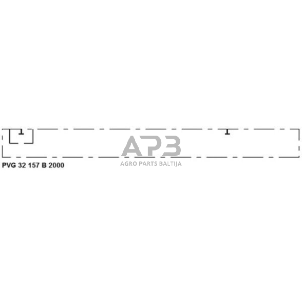 Plokštelė PVG32 PVS2000 -ALU, PVG32157B2000 3