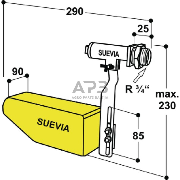 Plūdinis vožtuvas Suevia 738, SU1310738 1