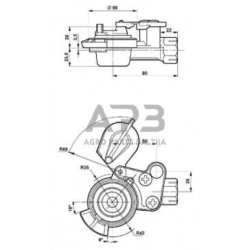 Pneumatinio stabdžio jungiamoji galvutė Wabco 4522010100 2