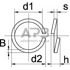 Poveržlė M10x18.1x2.2mm, DIN 127b, 27B10