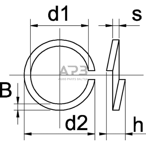 Poveržlė M10x18.1x2.2mm, DIN 127b, 27B10 1