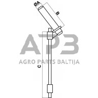 Priekabos prikabinimo kaištis 230,00 mm CP33KR 1