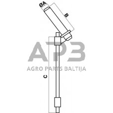 Priekabos prikabinimo kaištis 500,00 mm CP48KR