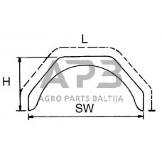 Priekabos purvasaugis Domar PVC D20130DO