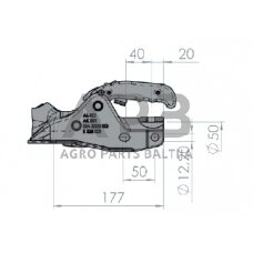 Priekabos sukabinimo spyna AL-KO PROFI V type AK 301, 1221746