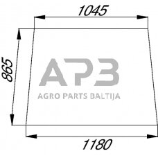 Priekinis kabinos stiklas 3582160M2N