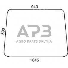 Priekinis kabinos stiklas Agco 1670361M1