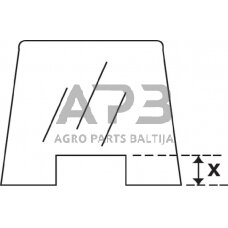 Priekinis kabinos stiklas D6901