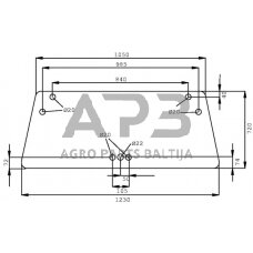 Priekinis kabinos stiklas D7722