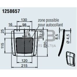 Priekabos purvasaugis 240mm AL-KO 1258657 2