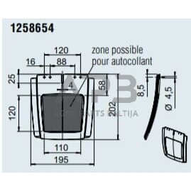 Priekabos purvasaugis 220mm AL-KO 1258654 2