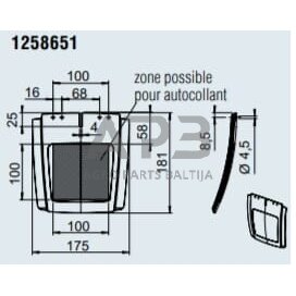 Priekabos purvasaugis 200mm AL-KO BL RAL9017, 1258651 2