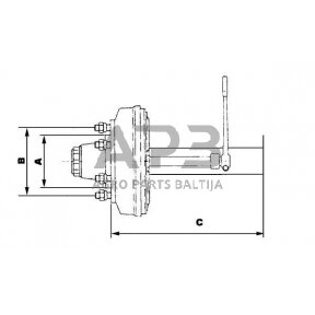 Priekabos ašis ADR 1253A60LA6DA1500