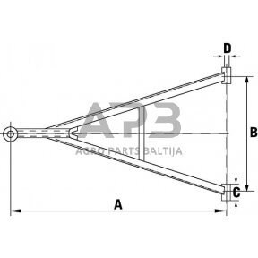 Priekabos dišlius 60/80 HW40226