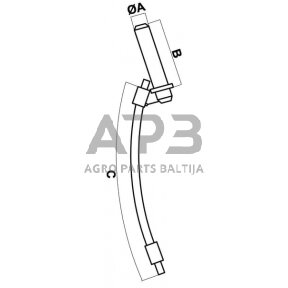 Priekabos prikabinimo kaištis 670,00 mm CP49KR