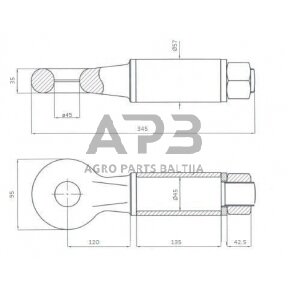 Priekabos sukabinimo kilpa apvali 7 t OTO46