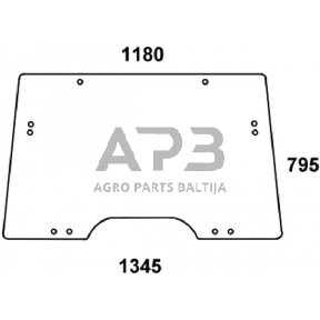 Priekinis kabinos stiklas, atsidarantis L171338N