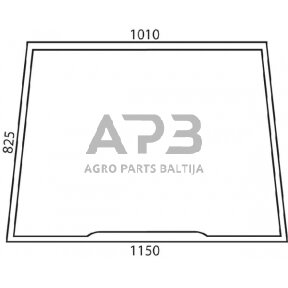 Priekinis kabinos stiklas D6702A