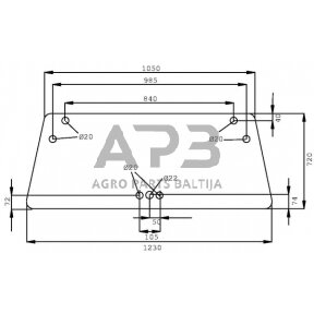 Priekinis kabinos stiklas D7722