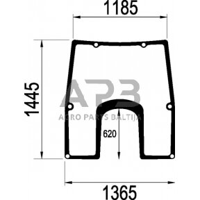 Priekinis kabinos stiklas L166875N