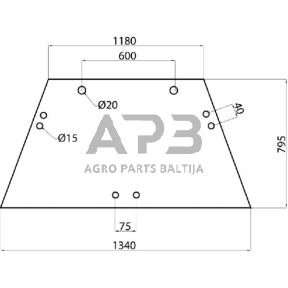 Priekinis kabinos stiklas L78726N