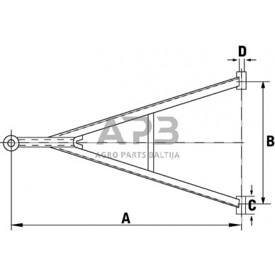 Priekabos dišlius 60/80 HW40226 1