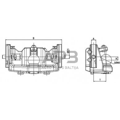 Priekabos prikabinimas su rutuliu 390mm Sauermann C51698814 1