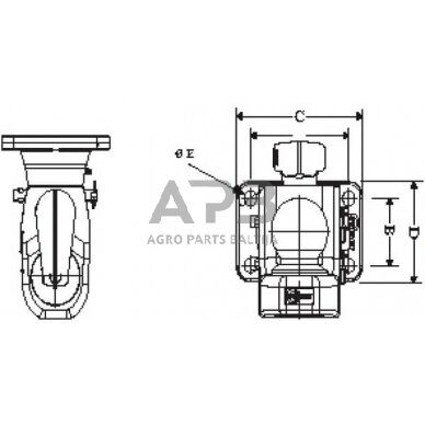 Priekabos prikabinimas su rutuliu Cramer Walterscheid 8002902 2