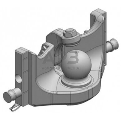 Priekabos prikabinimas su rutuliu K80 314mm Scharmüller 05631451A02 1