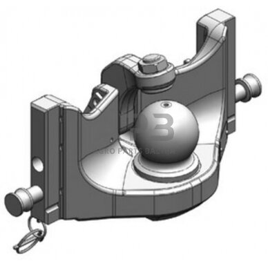 Priekabos prikabinimas su rutuliu K80 W330 S30 Scharmüller 05632951A02 1