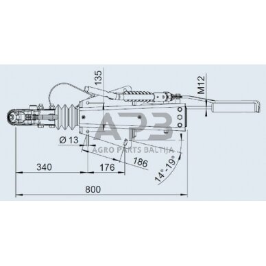 Priekabos sukabinimo komplektas AL-KO V 2.8VB1/-C, 1251555 1